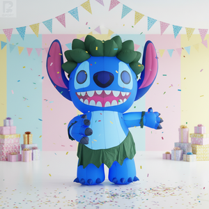 <span class=keywords><strong>Gigante</strong></span> Inflable LED de Stitch (<span class=keywords><strong>Lilo</strong></span> & Stitch) con Temática Hawaiana, Decoración de Personaje de Dibujos Animados para Promoción en Centros Comerciales/Puestos de Parques de Diversiones/Fiestas - Product Image 2
