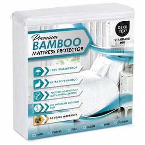 <span class=keywords><strong>Housse</strong></span> <span class=keywords><strong>de</strong></span> matelas hypoallergénique <span class=keywords><strong>de</strong></span> luxe respirante, 100% imperméable, en bambou jacquard - Product Image 1