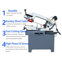 Tongchen 1500w 45 °   Machine à scier à ruban pour couper les tuyaux et profilés métalliques pleins et creux