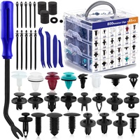 845pcs Mixed Automotive Plastic Clips Assortment Box Car Bumper Clips Kit