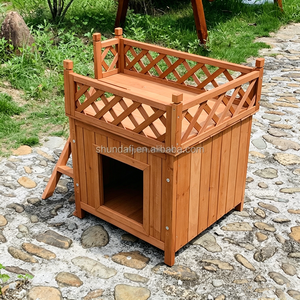 Modern Luxury Solid Wood Eco-Friendly Indoor/Outdoor Pet House for Dogs/<b>Cats</b> & Small Animals with Print Pattern Living Furniture - Product Image 1
