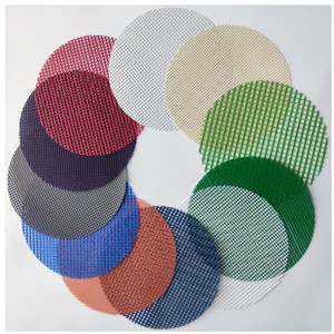 Cường độ cao dây lưới màu PVC tráng Polyester lưới vải lưới nhựa cho hàng rào/có thể thu vào bé cổng/RV dù để che nắng - Product Image 2