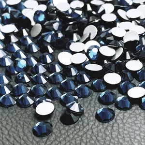 Diamantes de imitación de cristal de Montana de alta calidad sin hotfix rhinestoneNon Hotfix para manualidades DIY