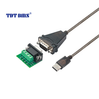 Adaptador USB a RS485, Cable de Comunicación Serial, Velocidad de Transmisión de 300bps~10Mbps