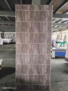 Panel de Pared <span class=keywords><strong>para</strong></span> Ducha de PVC con Acabado UV, Impermeable, de Alta Calidad, con Diseño de Mármol Gris Hormigón, 1/1.2m, <span class=keywords><strong>para</strong></span> Decoración de Baños - Product Image 6
