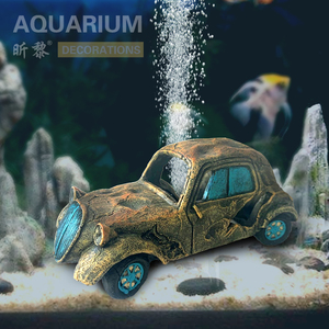 Acquario Decorazione Materiale In Resina di Pompa di Aria Tubo <span class=keywords><strong>Abbandonato</strong></span> Auto Relitto Carro Armato di Pesci Della Decorazione - Product Image 4