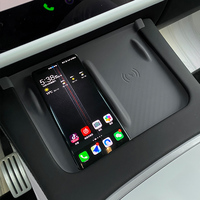 Universelle Silikon-Gelmatte für Model 3 Refresh Y Kabelloses Ladecenter Konsolen-Modifikations-Gadget Auto-Antirutschmatte