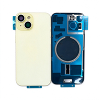 Coque arrière pour iPhone 15 15 Plus avec anneau magnétique préinstallé et objectif d'appareil photo, vente en gros, stocks d'usine