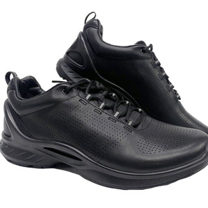 Chaussures de pompier pour hommes, respirantes, en cuir, chaussures d'entraînement, talon bas, semelle en caoutchouc, chaussures de sécurité sportives - Product Image 3