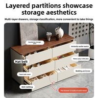 2024 Table de chevet multifonctionnelle intégrée de luxe nouveaux tiroirs de poitrine éclairés pour chambre salon armoire de rangement d'extrémité