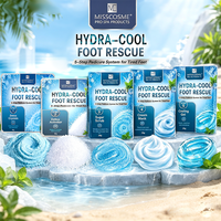 Kit de Pédicure Spa Effervescent en Gros – Système de Soin des Pieds Hydra-Cool en 5 Étapes – Soin Rafraîchissant Menthe pour les Pieds – Ensemble de Pédicure Spa