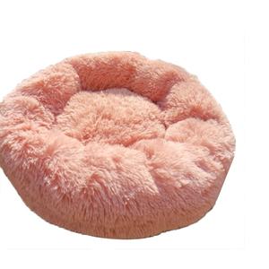 Almohada antideslizante de piel sintética extraíble para gatos y perros, cama redonda lavable para mascotas, fabricante de rosquilla - Product Image 2