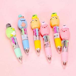 Stylos à bille rétractables multicolores en plastique, mignons, en forme d'animaux, pour la rentrée scolaire, cadeau - Product Image 5