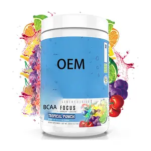 BCAA Aminoácidos Em Pó Suplemento Pré Workout BCAA Focus Protein Powder para Recuperação Muscular Suporta hidratação