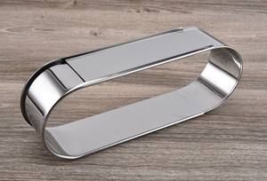 타원형 베이킹 주석 케이크와 빵에 딱 맞는 스테인레스 스틸 조절 케이크 링 치즈 서클 - Product Image 4