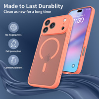 Funda Magnética de Fábrica con Acabado Mate y Tacto de Piel para iPhone 17 16 15 14 Pro Max 17 Air con Protector de Lente y Cubierta para Celular