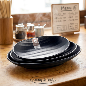 Hotsale Unbreakable Melamine Oval Dinner Appetizer Tapas <strong>Plate</strong> - Product Image 2