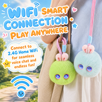 Jouets en peluche intelligents à réaction tactile, compagnon émotionnel pour enfants, breloque de sac en peluche, poupée lapin robot interactive pour enfants