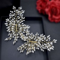 Applique florale populaire en strass 3D, faite à la main, avec fil et cristaux, pour robes et accessoires