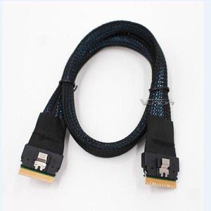 Cable Slimline Mini SAS SFF8654 8i Recto de 30 cm Negro - Product Image 2