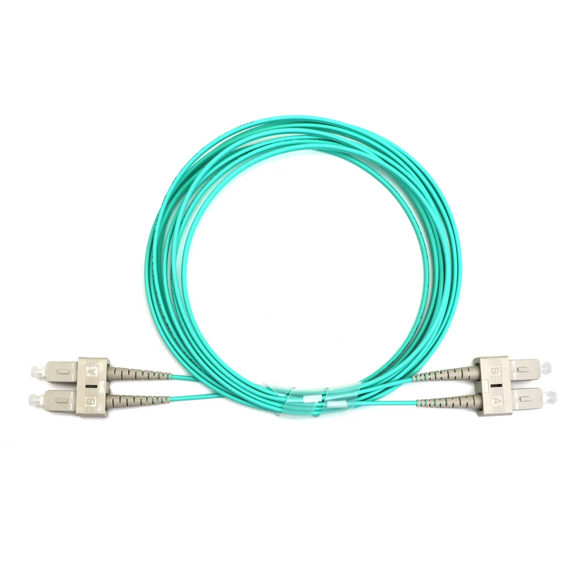 OM5 OM4 OM3 OM2 SC MM Duplex Fibra Patch Cord com OFNP Jacket Fibra óptica cabo