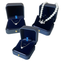 Luxe Boucle D'oreille Bracelet Collier Anneau Tiroir Boîte Bijoux Ensemble Personnalisé Bijoux Cadeau Anneau Collier Boîte Emballage Avec Couronne Bouton