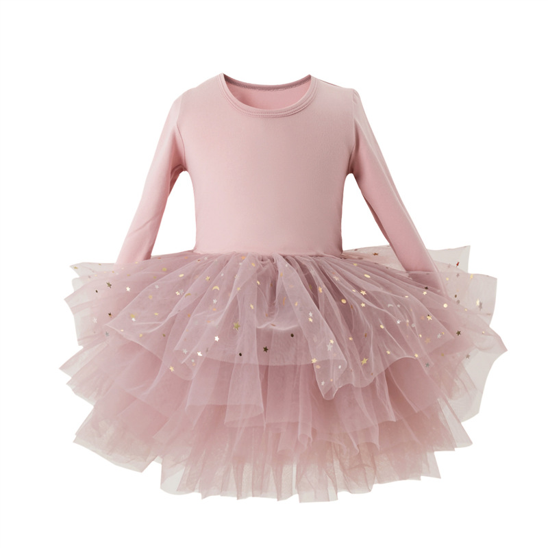 [l296 sequin long sleeve] dirty pink