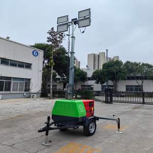 Promotion : Tour d'éclairage LED mobile télescopique industrielle de 7 m pour stades, avec générateur solaire/diesel portable, DC IP68, 440 000 lm, 30 faisceaux - Product Image 4