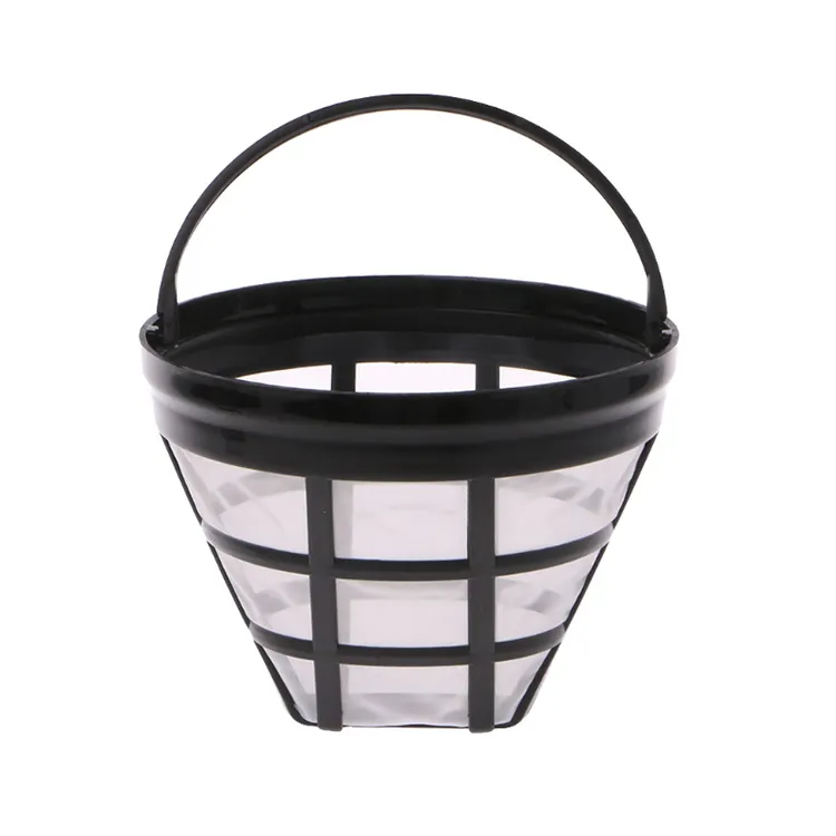 Reusable Coffee Strainer Filter Basket With Handle Coffee Accessories Washable Cone-Style Coffee Filter