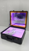 Bar Discothèque Personnalisé Dollar Money Cash Carrier Case Holder Box VIP LED Bottle Presenter