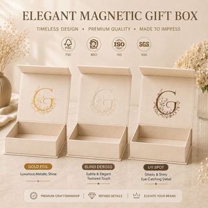 Boîtes cadeaux rigides magnétiques pliables en gros CRD avec doublure en éponge, pelliculage mat, logo personnalisé pour l'emballage de cosmétiques et de parfums - Product Image 4