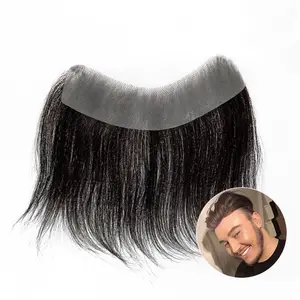 wholesale Men's Frontal Hairpiece Specially Designed to Cover Male Receding Hairline No Need to Shave Bio Hair