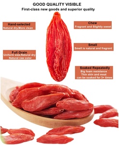 Graines de baies de Goji séchées de haute qualité, fruits de culture, thé sain, baies de Goji séchées, baies de Goji rouges chinoises - Product Image 5