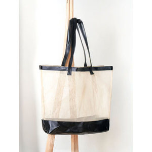 Borsa da spiaggia riutilizzabile ecologica con stampa di lettere per uso quotidiano - Product Image 1