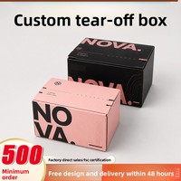 Boîtes d'emballage pour e-commerce en carton gris personnalisé, à ouverture facile sans ruban adhésif, en matériaux recyclés, avec impression offset et conception pliable pour l'aviation