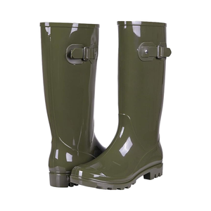 <span class=keywords><strong>Bottes</strong></span> de pluie en PVC pour dames <span class=keywords><strong>Bottes</strong></span> d'extérieur légères au genou Chaussures de pluie imperméables à la mode - Product Image 1