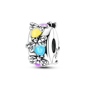 ขายส่งจี้เงินแท้ 925 ดีไซน์ใหม่ล่าสุด เรืองแสงในที่มืด รูปหิ่งห้อย สำหรับทำสร้อยข้อมือ ของขวัญสำหรับผู้หญิง - Product Image 1