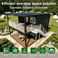 Maison Modulaire de Luxe Haut de Gamme en Verre, Préfabriquée et Pré-assemblée, pour Jardin ou Pod