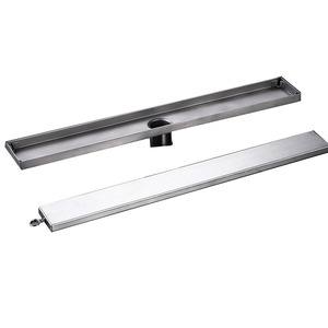 <span class=keywords><strong>Baño</strong></span> Invisible 100*600mm ducha drenaje canal piso Acero inoxidable lineal oculto piso desagües canal drenaje rejillas - Product Image 1