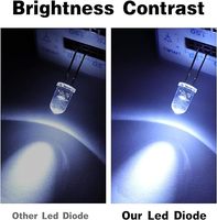 Lentille de dôme 3mm/5mm Dip Led Lampes Trou Diffusé Led Diodes Électroluminescentes Diodes Électroluminescentes Blanc/rouge/bleu/jaune/orange Flash Led Diodes