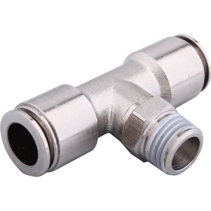 Raccord rapide pneumatique en laiton rond droit mâle one tuch push in to connector - Product Image 5