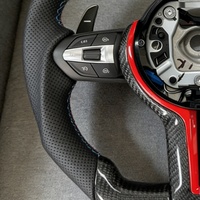 Volant en fibre de carbone personnalisé de haute qualité, adapté aux accessoires de voiture BMW F20-F91 E90 E70 X1-X5 Série M M-Sport
