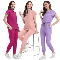 42015 Combinaison de sport Jogger Scrubs, design ergonomique, confort, entraînement intensif aux poids, mode pour femme, fitness spécial