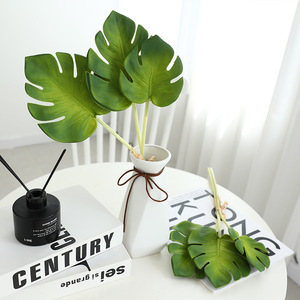 Lot de plantes vertes artificielles, feuilles de Monstera, feuilles de lotus, <span class=keywords><strong>série</strong></span> pour la décoration de la maison de style nordique, arrangement paysager en pot - Product Image 2