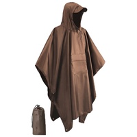 Poncho de pluie tactique YAKEDA imperméable vert OD, abri de survie, imperméable camouflage tactique, équipement de chasse en plein air