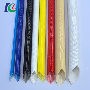 UL-zertifizierte Wärmeschrumpfende Glasfaser-Geflechtschläuche Feuerhemmende Kabelummantelung für Elektrische Anwendungen - Product Image 1