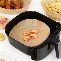 Papier sulfurisé premium pour friteuse à air, jetable, antiadhésif, écologique, compatible four, pour la cuisson de gâteaux
