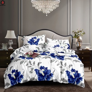 Ensemble de literie 3 pièces en polyester 100% pour <span class=keywords><strong>lit</strong></span> king size et queen size, lavable, résistant au rétrécissement, convient à tous les lits standard africains - Product Image 3