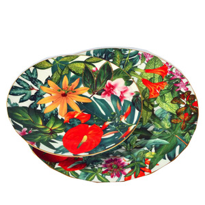 Hot Selling Luxury Exquisite Thermal Tropical Rain Forest Ceramic Porcelain <b>Coffee</b> Cup Dinnerware <b>Sets</b> for Home Decor Giveaways - Product Image 3