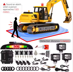 Buzzer universel de zone 10-80V Système radar anti-collision inversé pour chariot élévateur Avertissement de sécurité à sens unique - Product Image 1